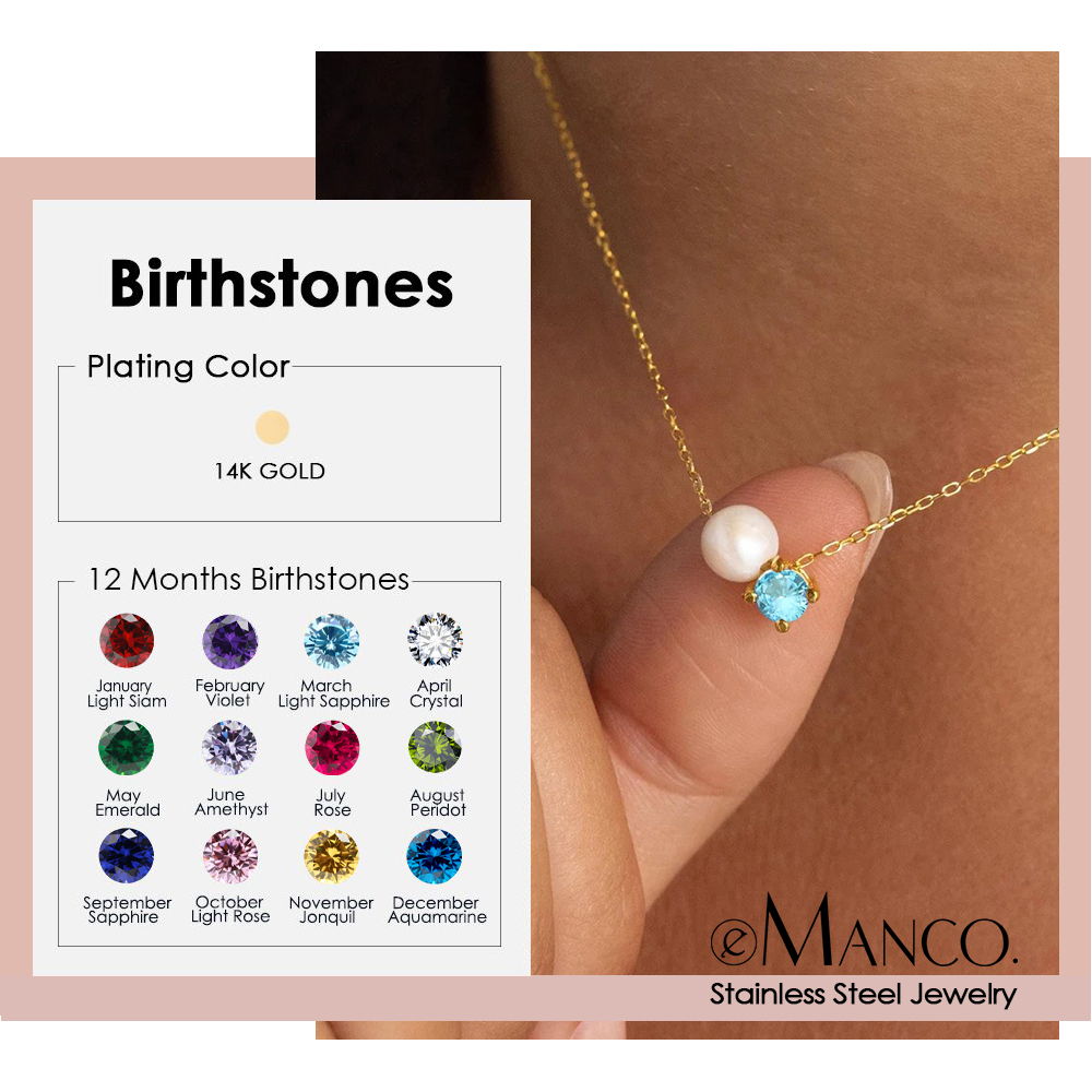 EMANCO Fashion Imitation Pearl - đánh giá và giá Birth Flower Necklace