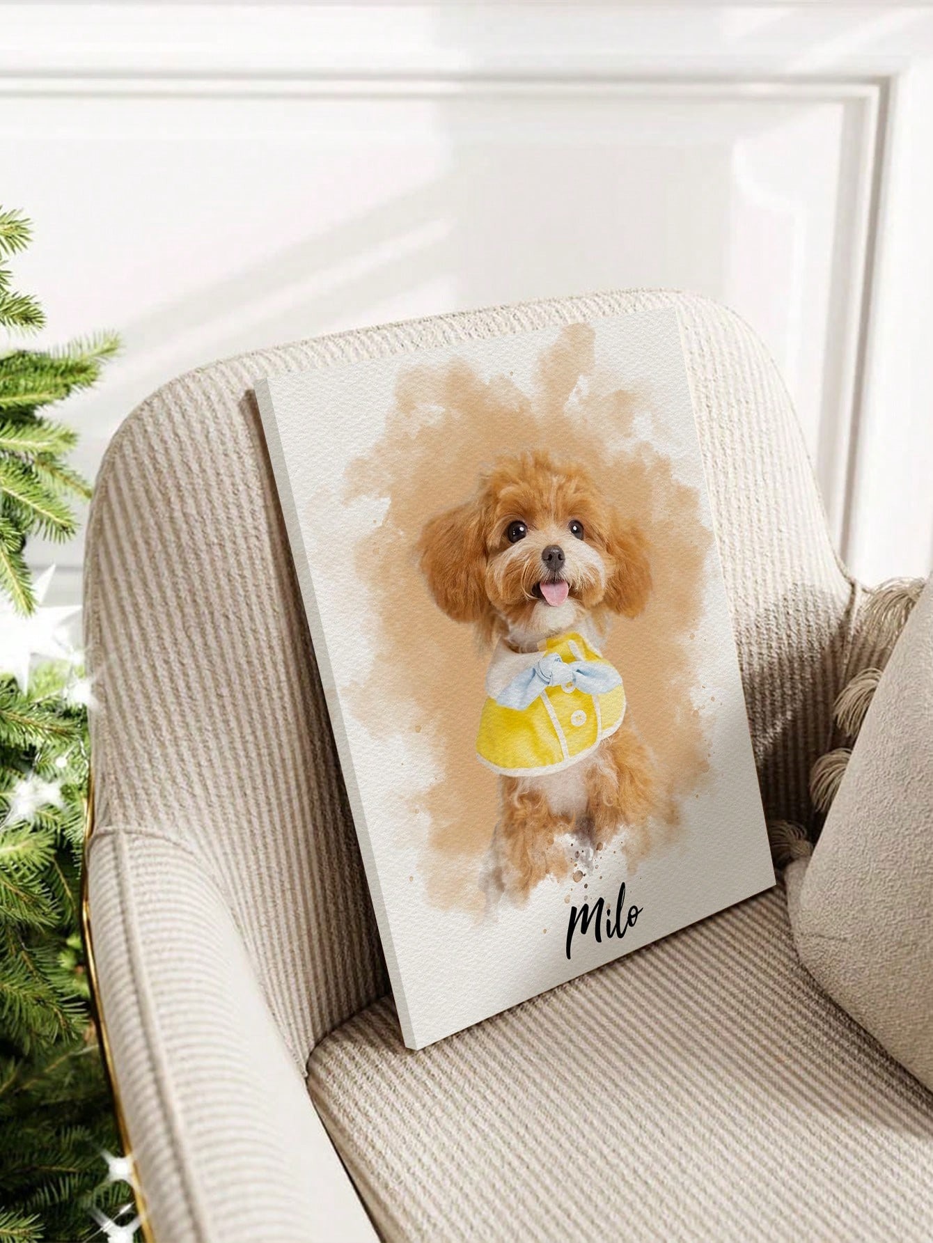 Customized Watercolor Pet Port - đánh giá và giá Pet Portrait Custom